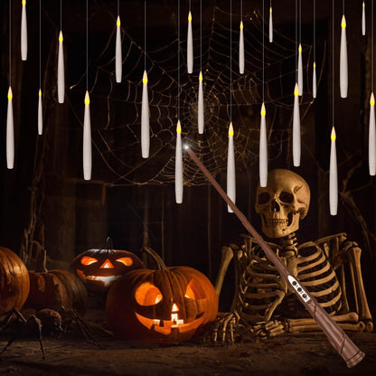 Floating Taper Candles with Wand Remote