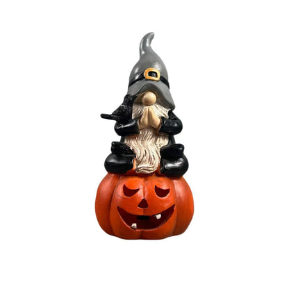 Halloween Pumpkin Gnome  Figurine