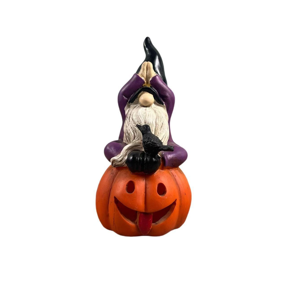 Halloween Pumpkin Gnome  Figurine