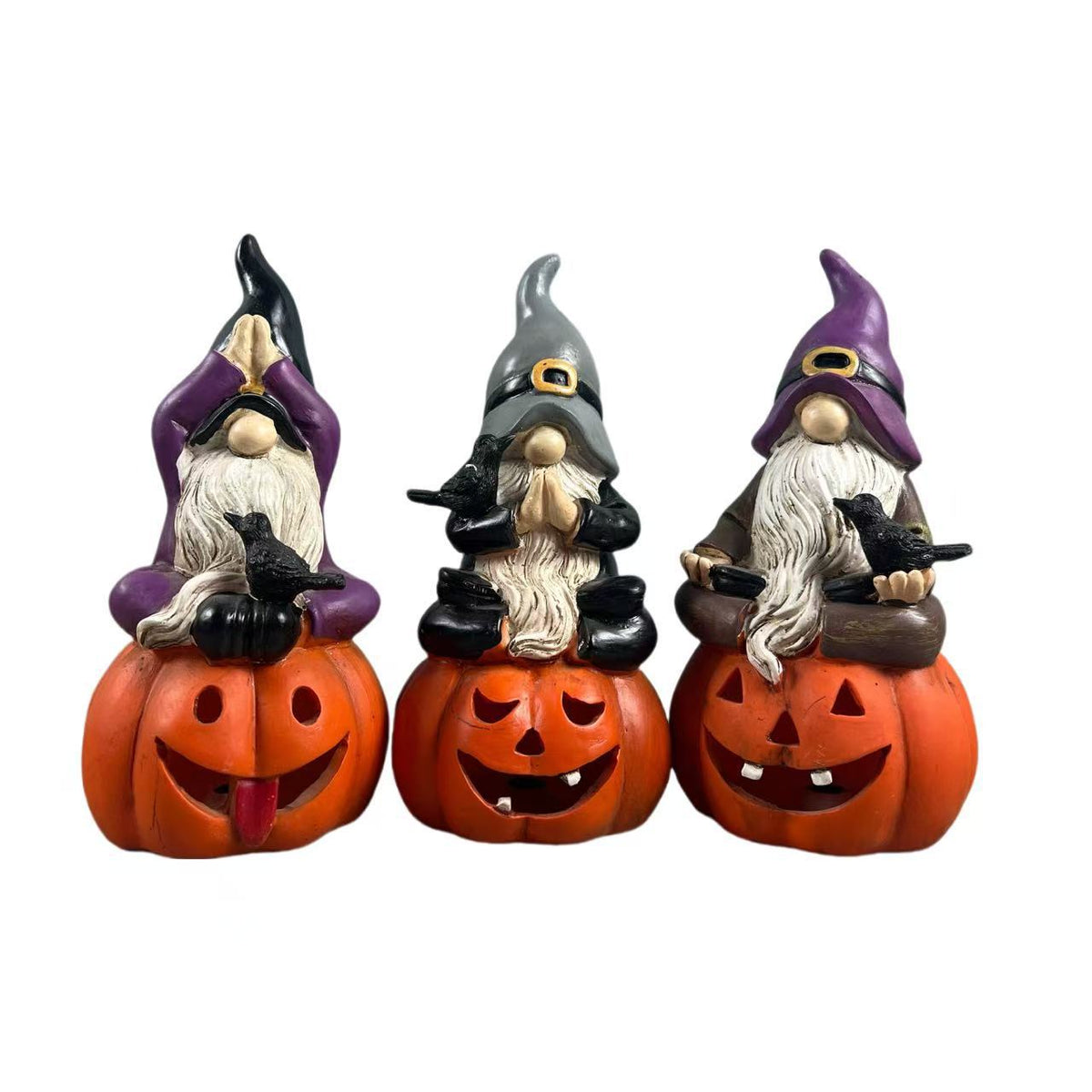 Halloween Pumpkin Gnome  Figurine