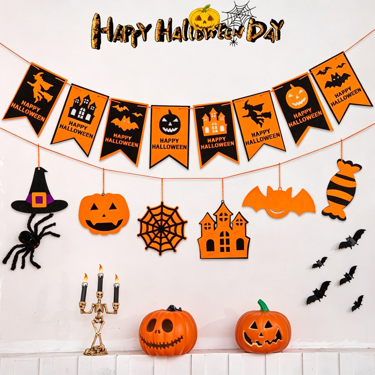 Halloween Felt Bunting Garland