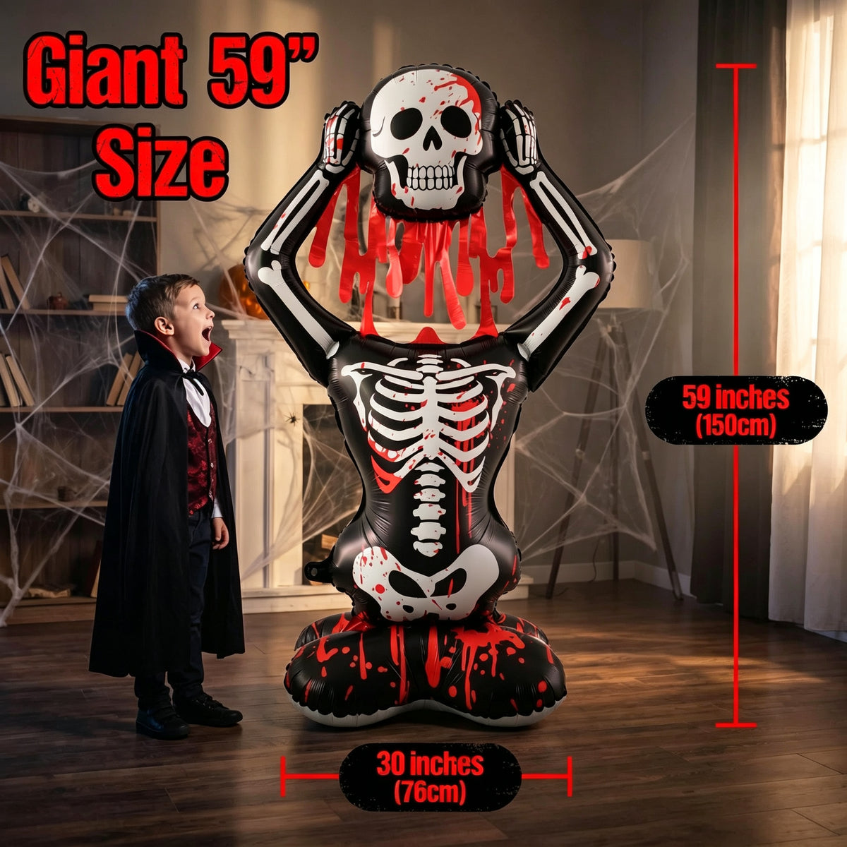 Standing Skeleton Balloon Set