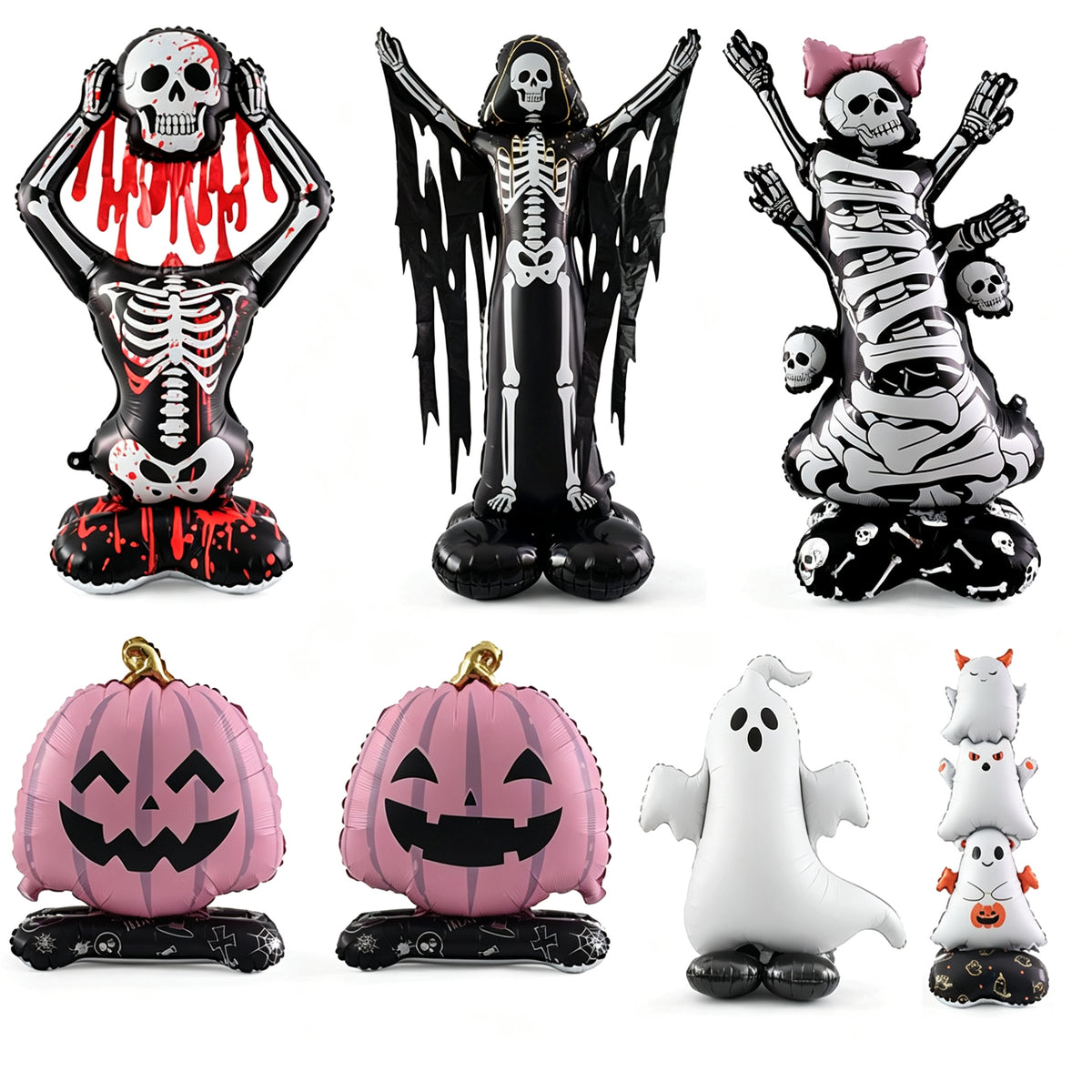 Standing Skeleton Balloon Set
